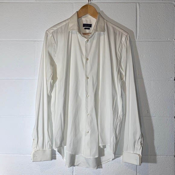 ZARA MAN White Button Down Shirt size L - Picture 3 of 9